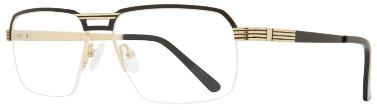 MAXX Terence Eyeglasses, Black frame. Angled left