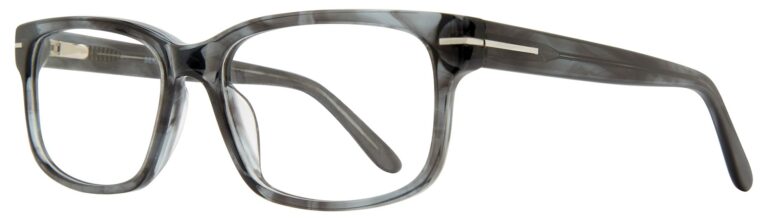 Serafina Eyewear, Drake Prescription Glasses, Blue frame. Angled left