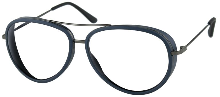 Bobster Ice Sunglasses, Matte Navy Gunmetal frame. Angled left