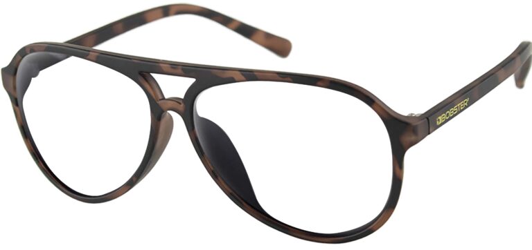 Bobster Maverick Sunglasses, Matte Brown Tortoise frame. Angled left