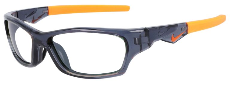 Nike Jolt Sunglasses, Dark Gray Frame. Angle left