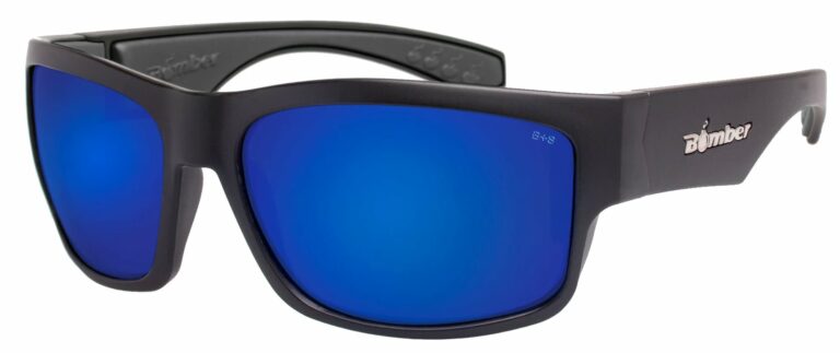 Bomber-Eyewear-TIGER-BOMB-TR103-BM-Safety-Glasses-Blue-Mirror-angle-left