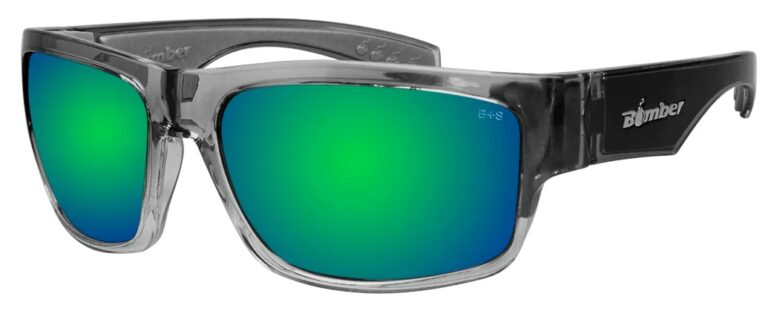 Bomber-Eyewear-TIGER-BOMB-TR104-GM-Safety-Glasses-Green-Mirror-angle-left